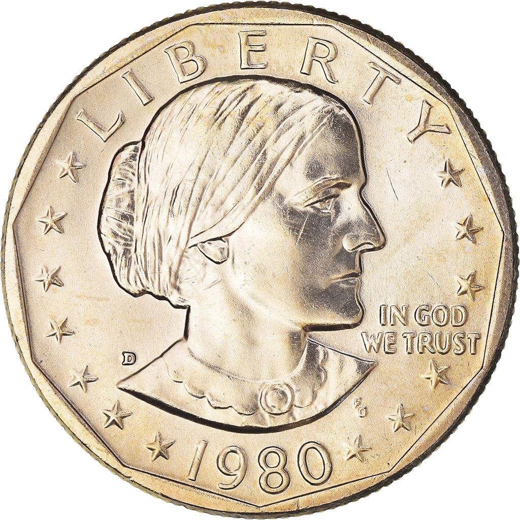 United States | American 1 Dollar Coin | Susan B. Anthony | Apollo 11 | KM207 | 1979 - 1999