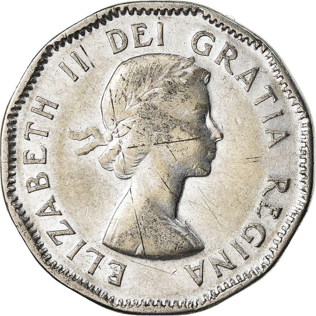 Canada | 5 Cents Coin | Chromium plated steel | 1st portrait | KM:50 | 1953-1954