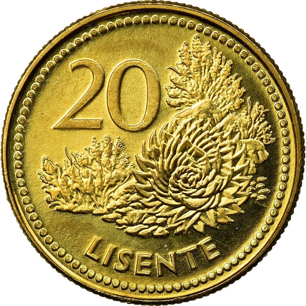 Lesotho | 20 Lisente Coin | Flora | Km:64 | 1998 - 2023