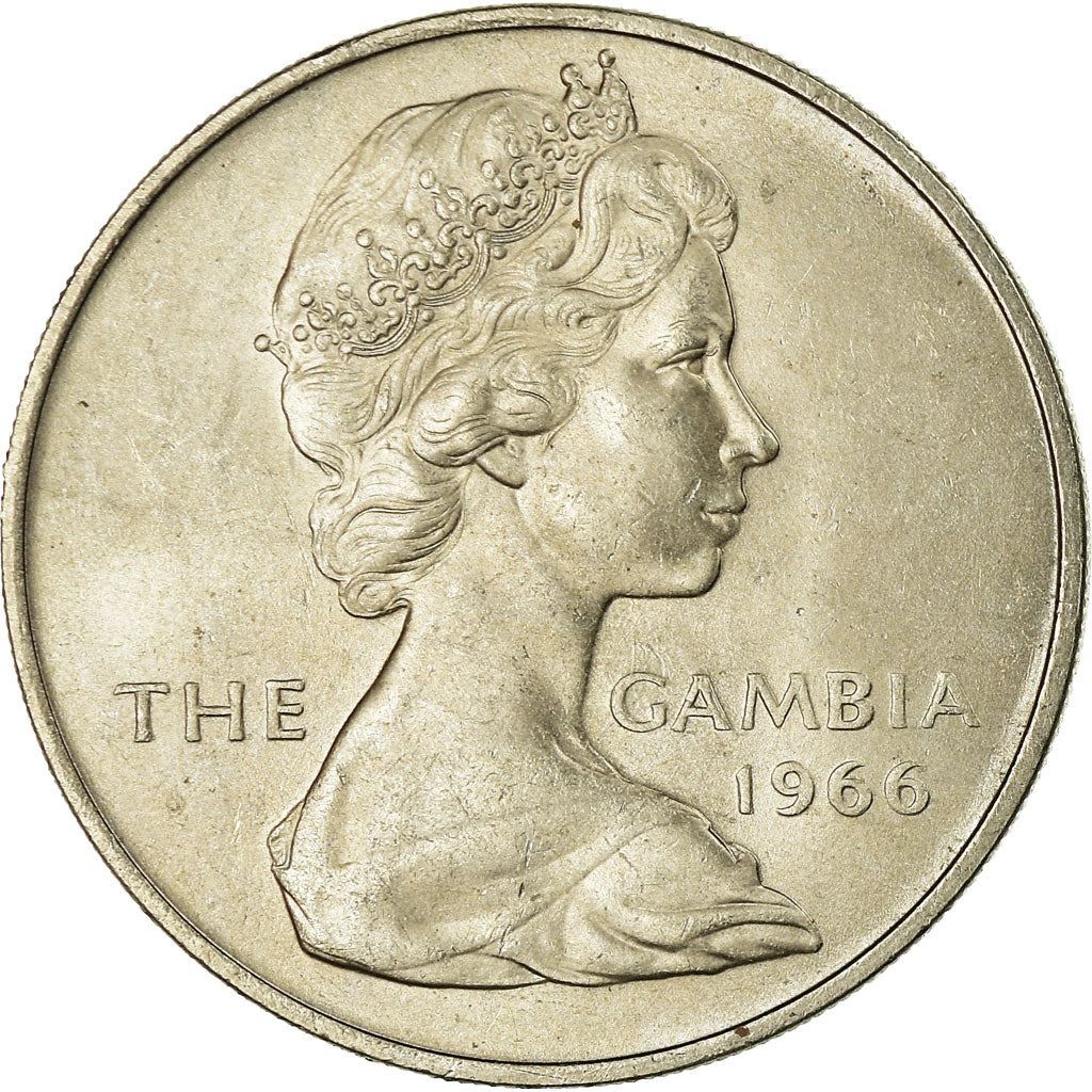 The Gambia | 2 Shillings Coin | African Ox | Km:5 | 1966