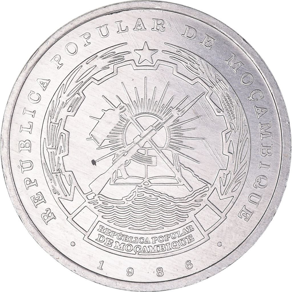Mozambique | 1 Metical Coin | Writer | Km:99A | 1986