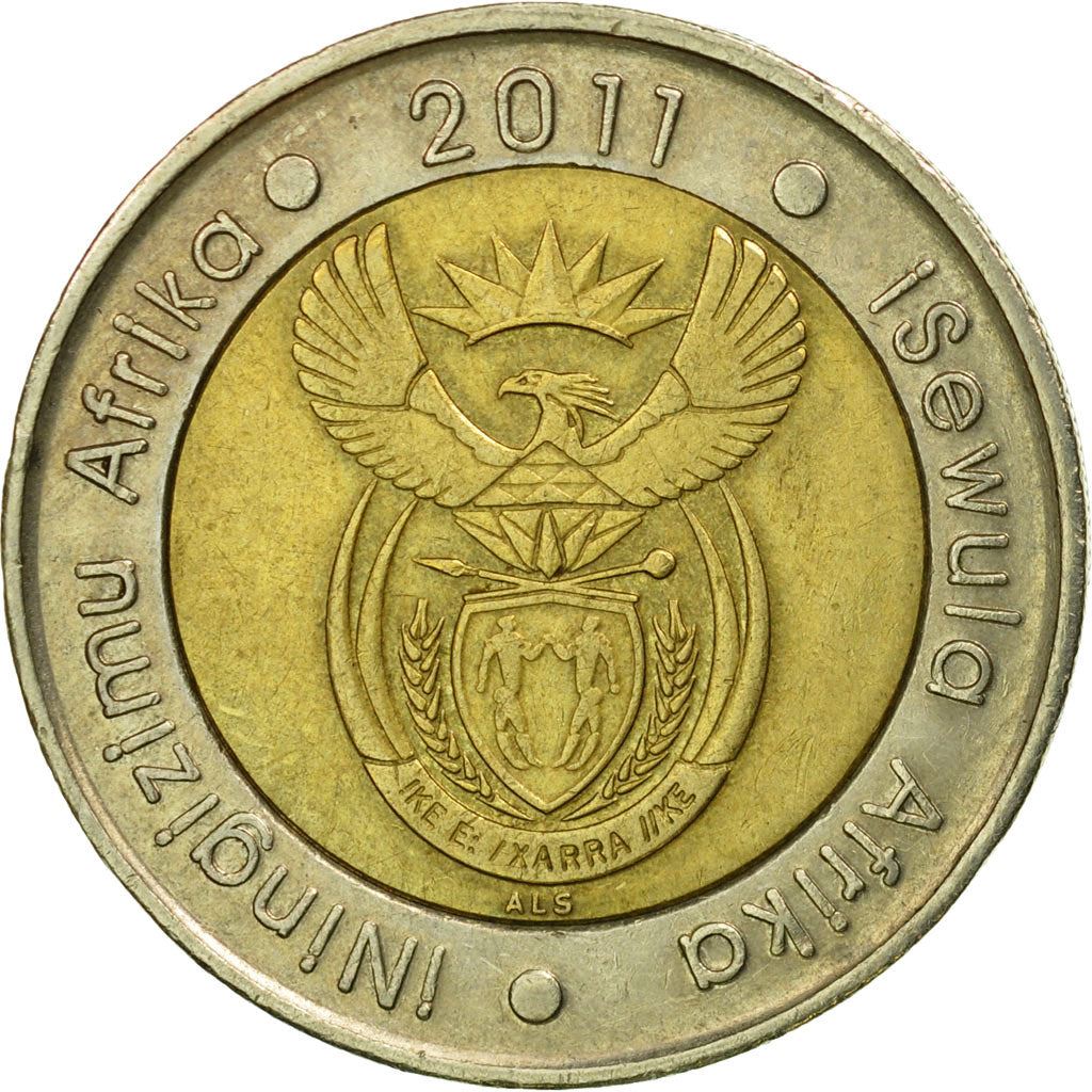 South Africa | 5 Rand Coin | Animals | Wildebeest | Gnu | Km:506 | 2011
