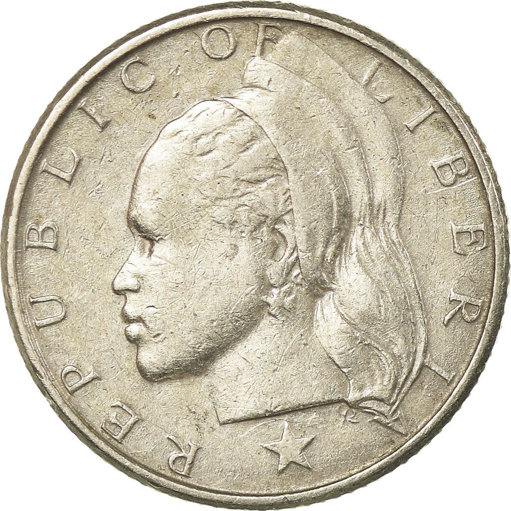 Liberia | 10 Cents Coin | Olive branches | Km:15A.1 | 1966 - 1987