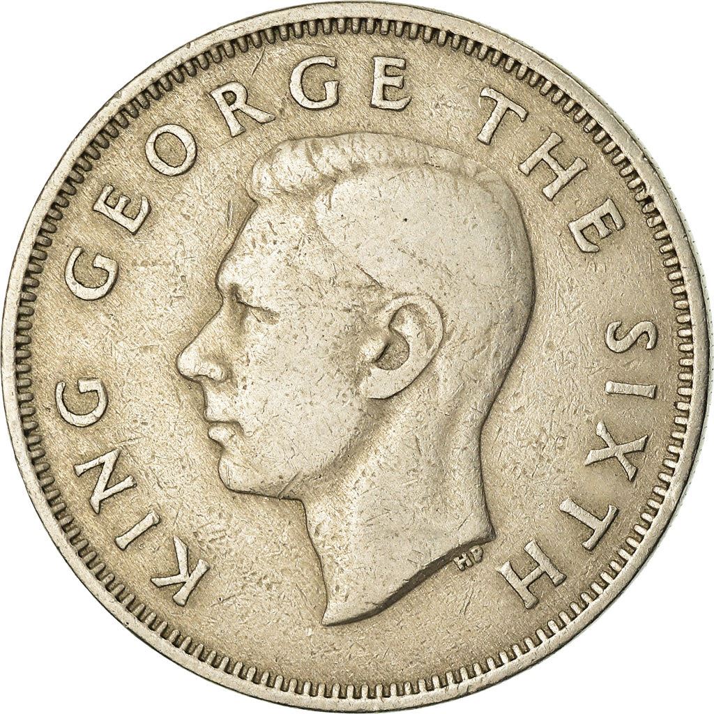New Zealander 1 Florin Coin | King George VI | Kiwi Bird | KM18 | 1948 - 1951