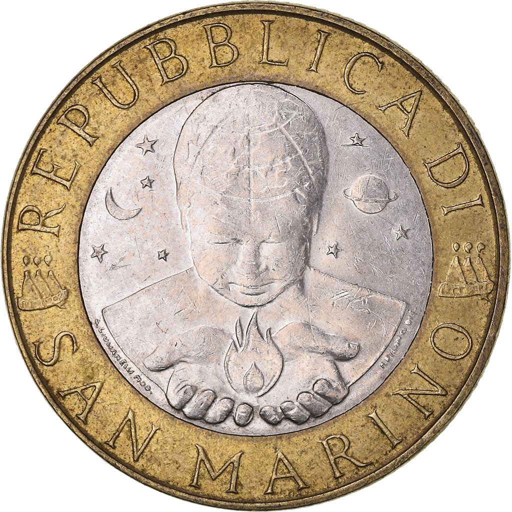 San Marino | 1000 Lire Coin | Geology | Km:384 | 1998
