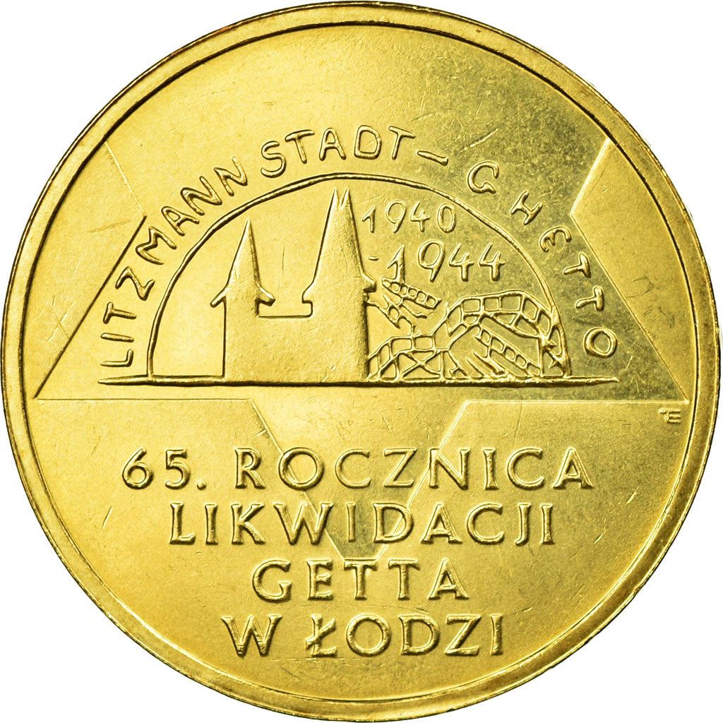 Poland | 2 Z?ote | Ghetto of Lodz | Eagle | KM692 | 2009