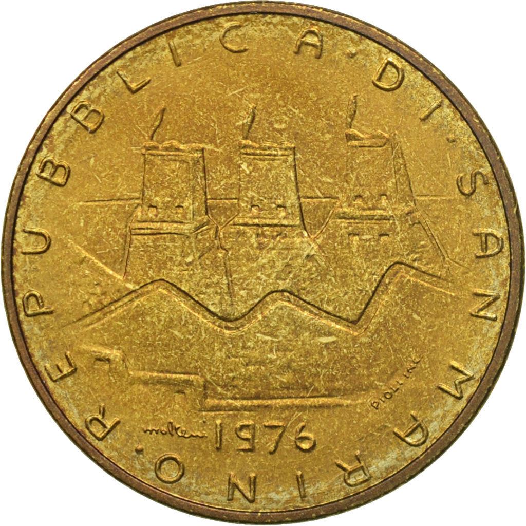 San Marino | 20 Lire Coin | Hands | Km:55 | 1976