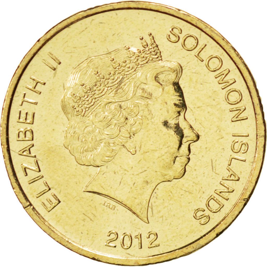 Salomonøerne | 1 Dollars Mønt | Elizabeth II | Nguzu Nguzu | Statue | KM:238 | 2012 - 2016