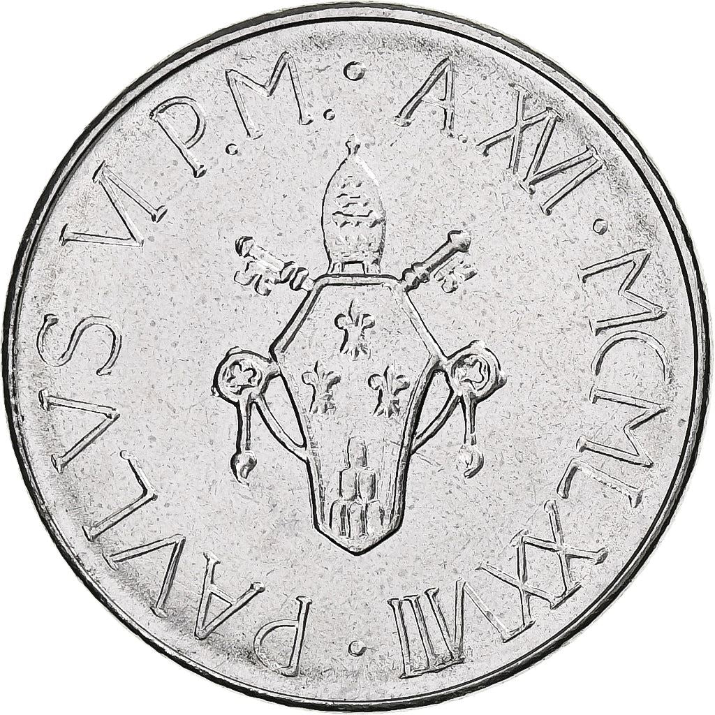 Vatican City | 100 Lire Coin | Paul VI | Km:137 | 1978