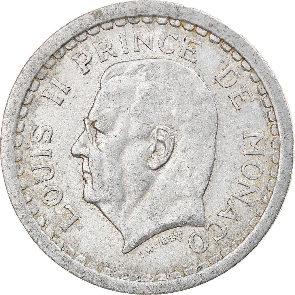 Monaco | 2 Francs Coin | Louis II | Km:121 | 1943