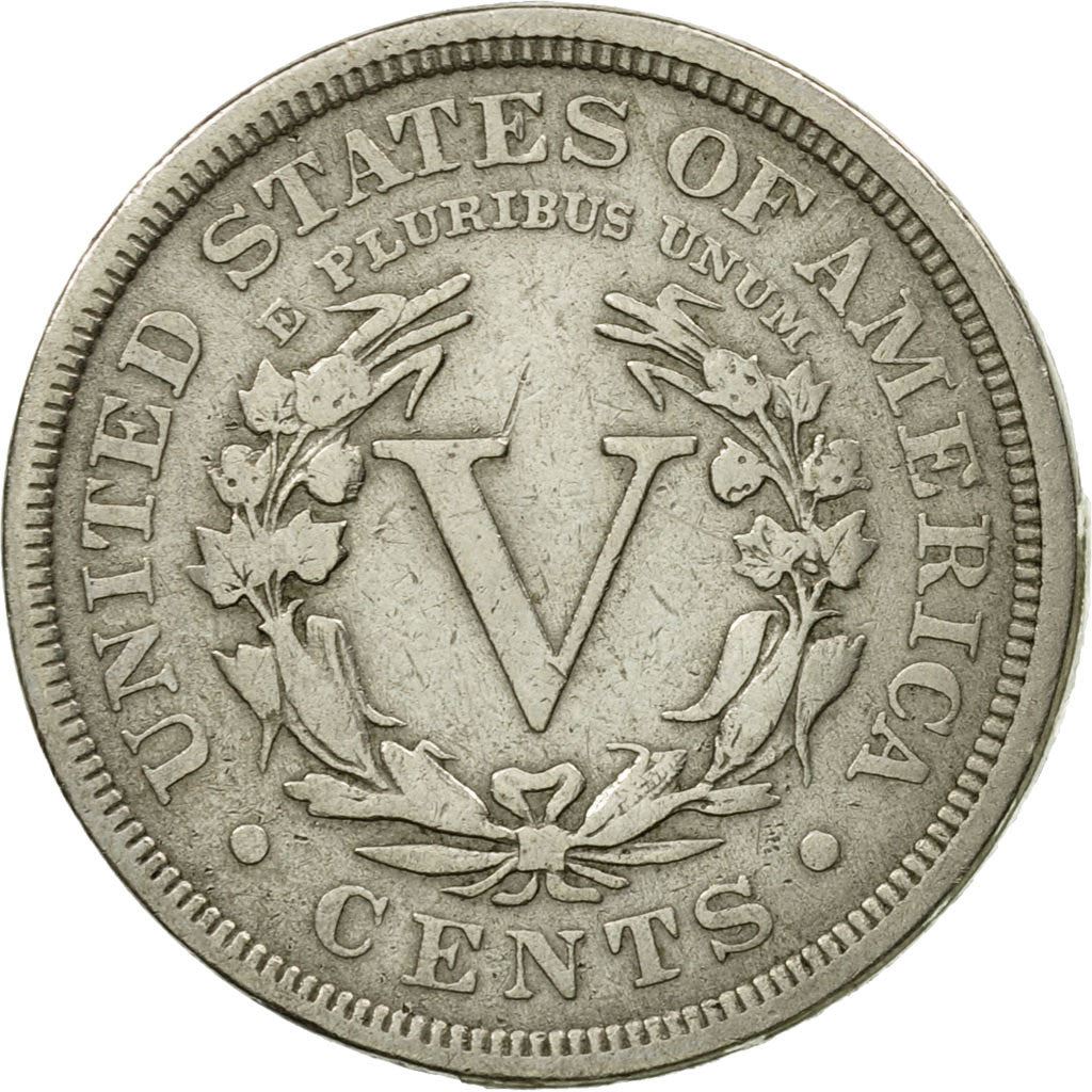 United States | 5 Cents Coin | Liberty | Roman Numeral | KM112 | 1883 - 1913