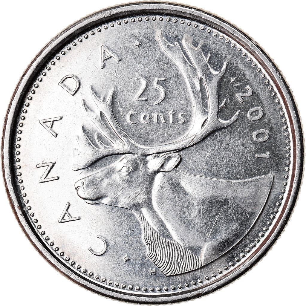 Canada | 25 cent mønt | Caribou | Km:184B | 1999 - 2003