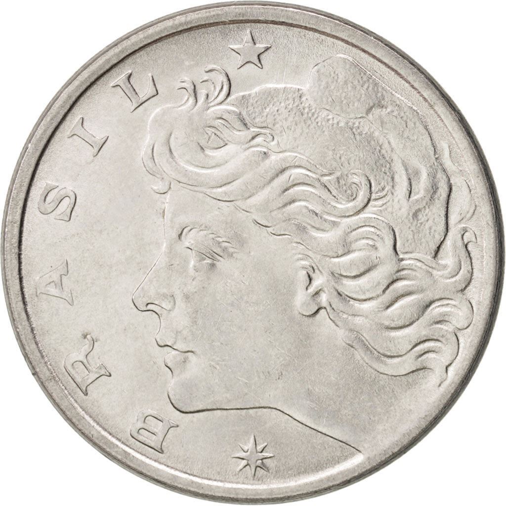 Brazil | 10 Centavos Coin | Effigy | Km:578.1A | 1974 - 1979