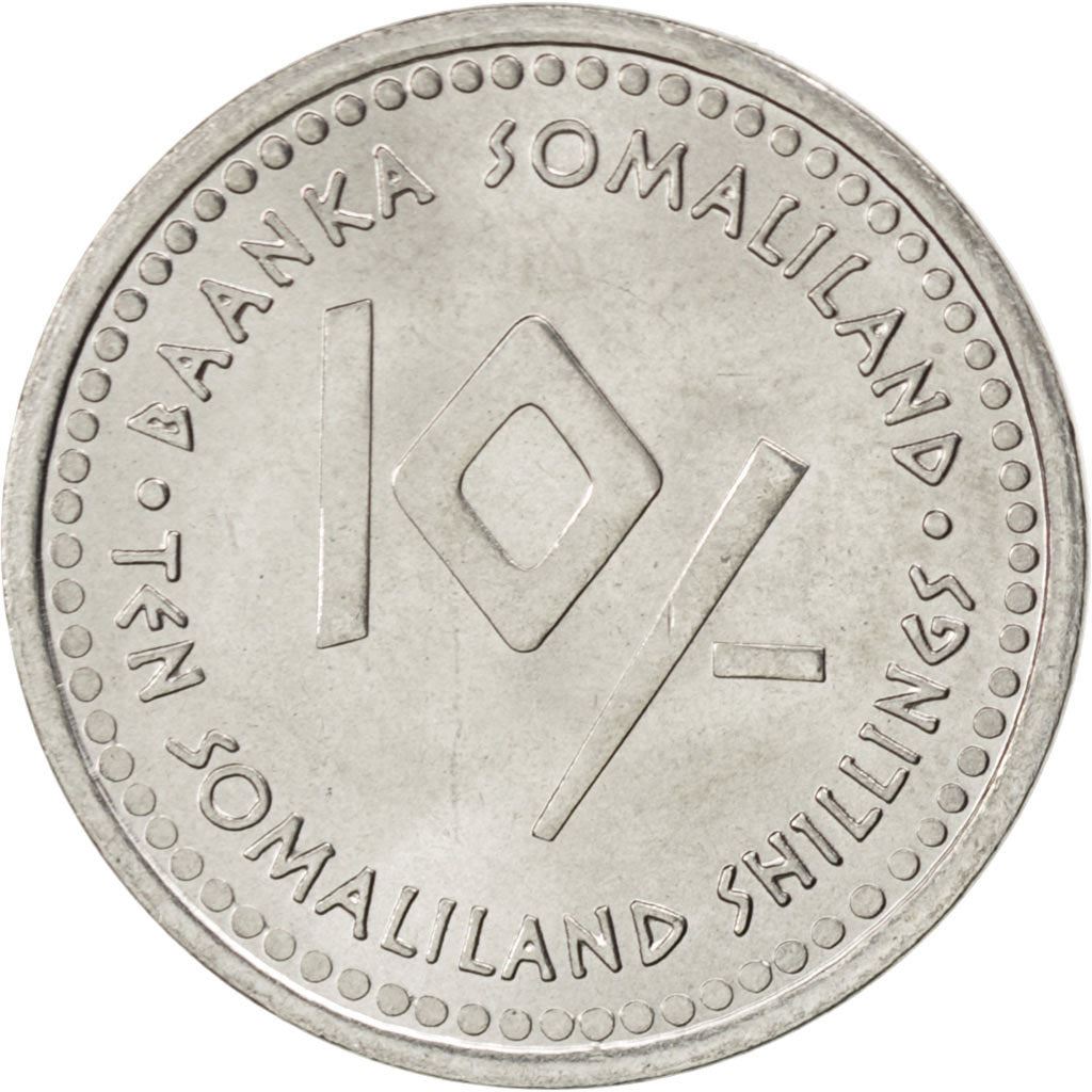 Somaliland | 10-Schilling-Münze | Stier | Edelstahl | KM:10 | 2006