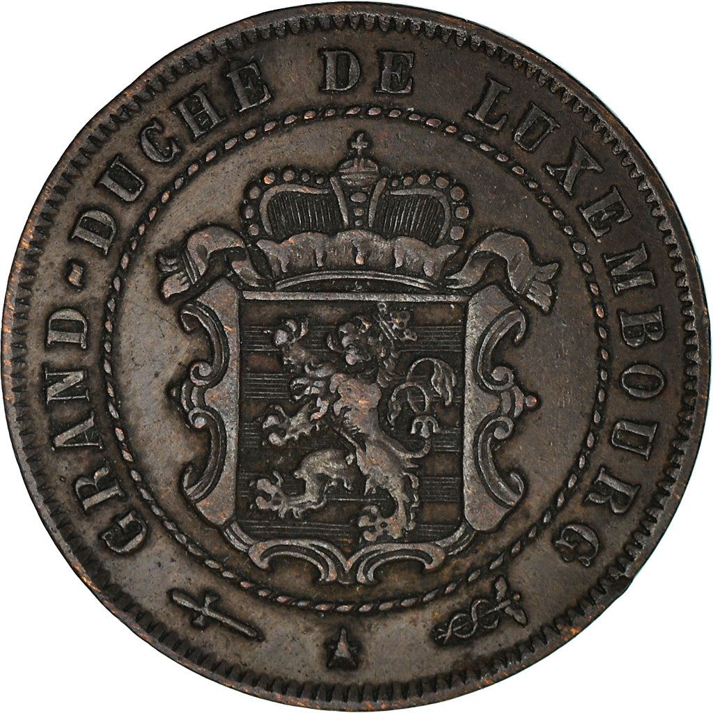 Luxembourg Coin Luxembourger 2.5 Centimes Coin | Willem III | Adolphe | Guillaume IV | KM21 | 1854 - 1908