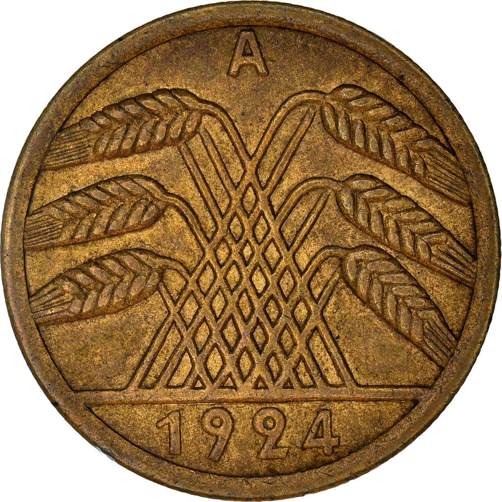 Germany | 50 Rentenpfennig Coin | Aluminium bronze | KM:34 | 1923 - 1924
