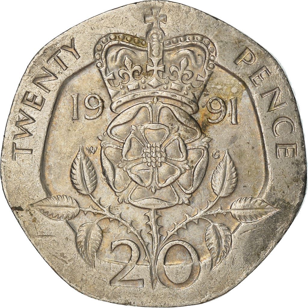 United Kingdom | 20 Pence Coin | Elizabeth II | Km:939 | 1985 - 1997