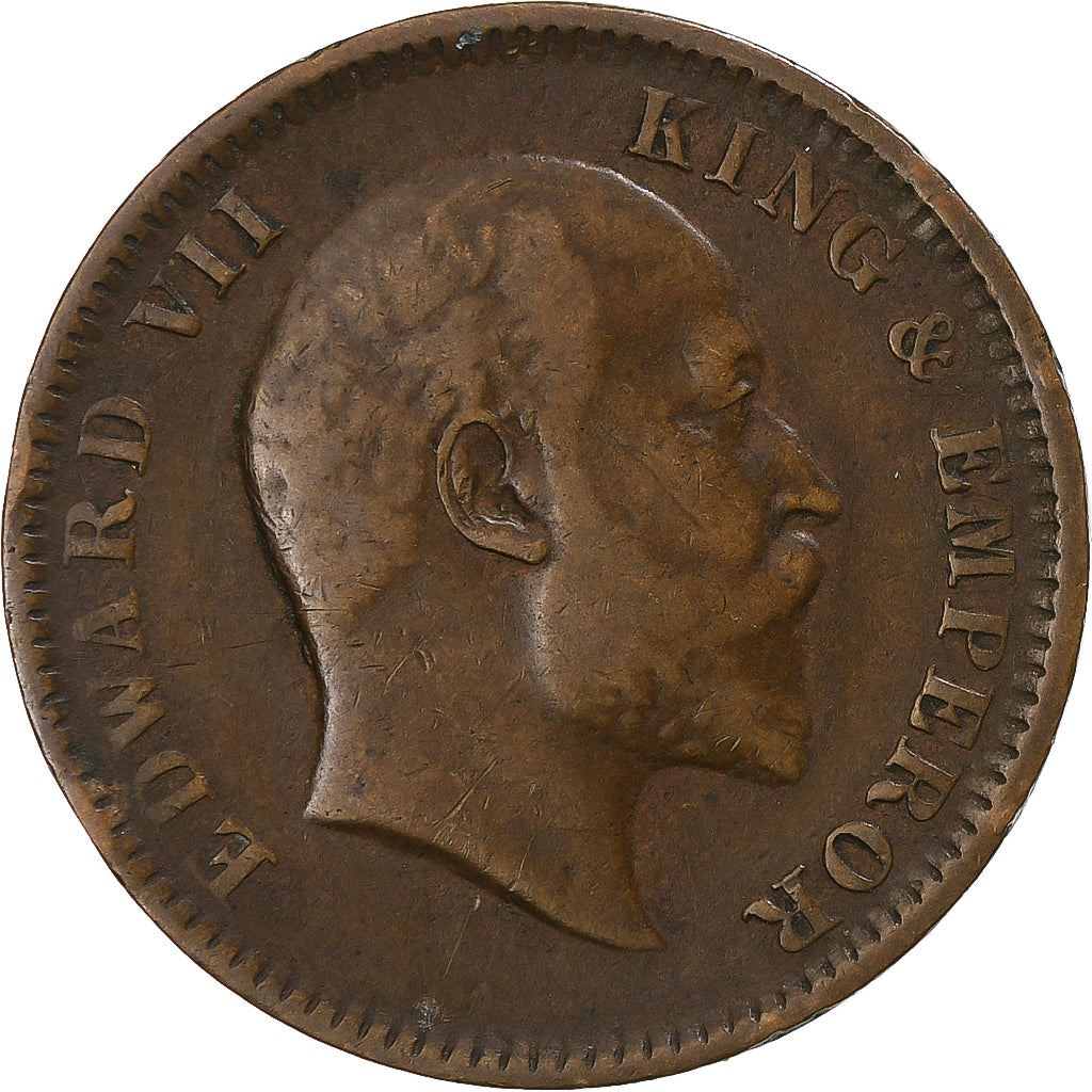 India - British | 1/4 Anna Coin | King Edward VII | Km:502 | 1906 - 1910