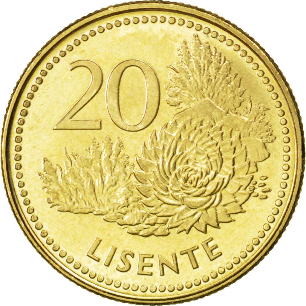 Lesotho | 20 Lisente Coin | Flora | Km:64 | 1998 - 2023