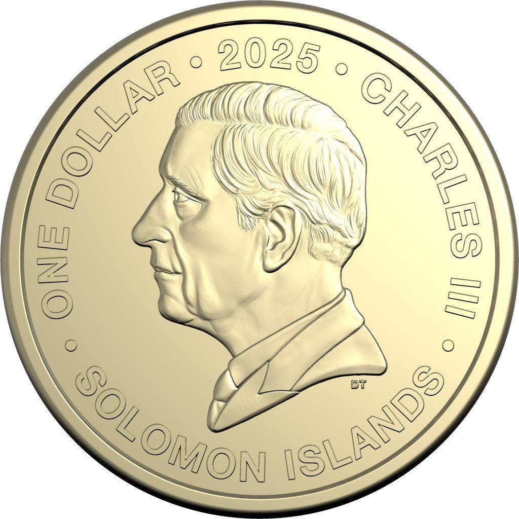 Salomonøerne | 1 Dollars Mønt | Charles III | Nguzu-Nguzu | 2025