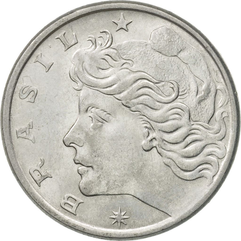 Brazil | 10 Centavos Coin | Effigy | Km:578.1A | 1974 - 1979