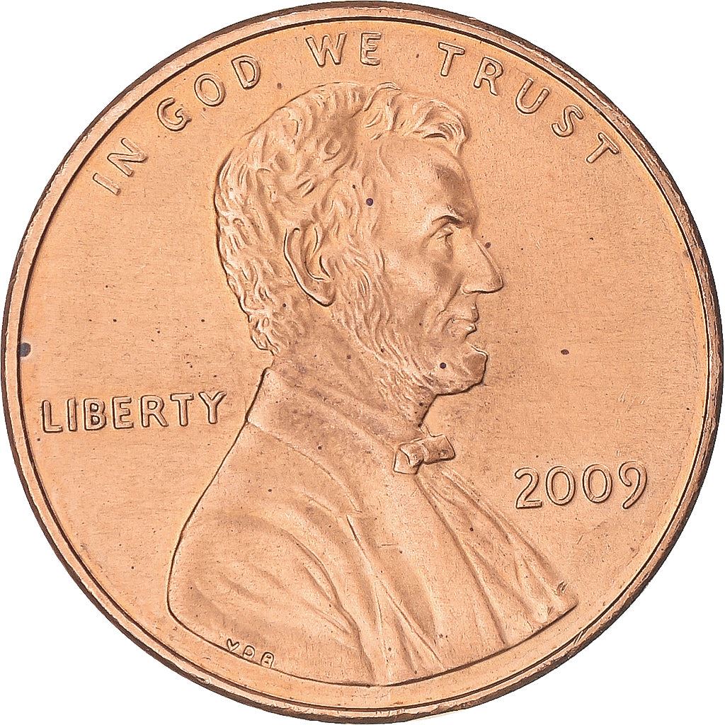 United States | 1 Cent Coin | Log Cabin | Km:441 | 2009