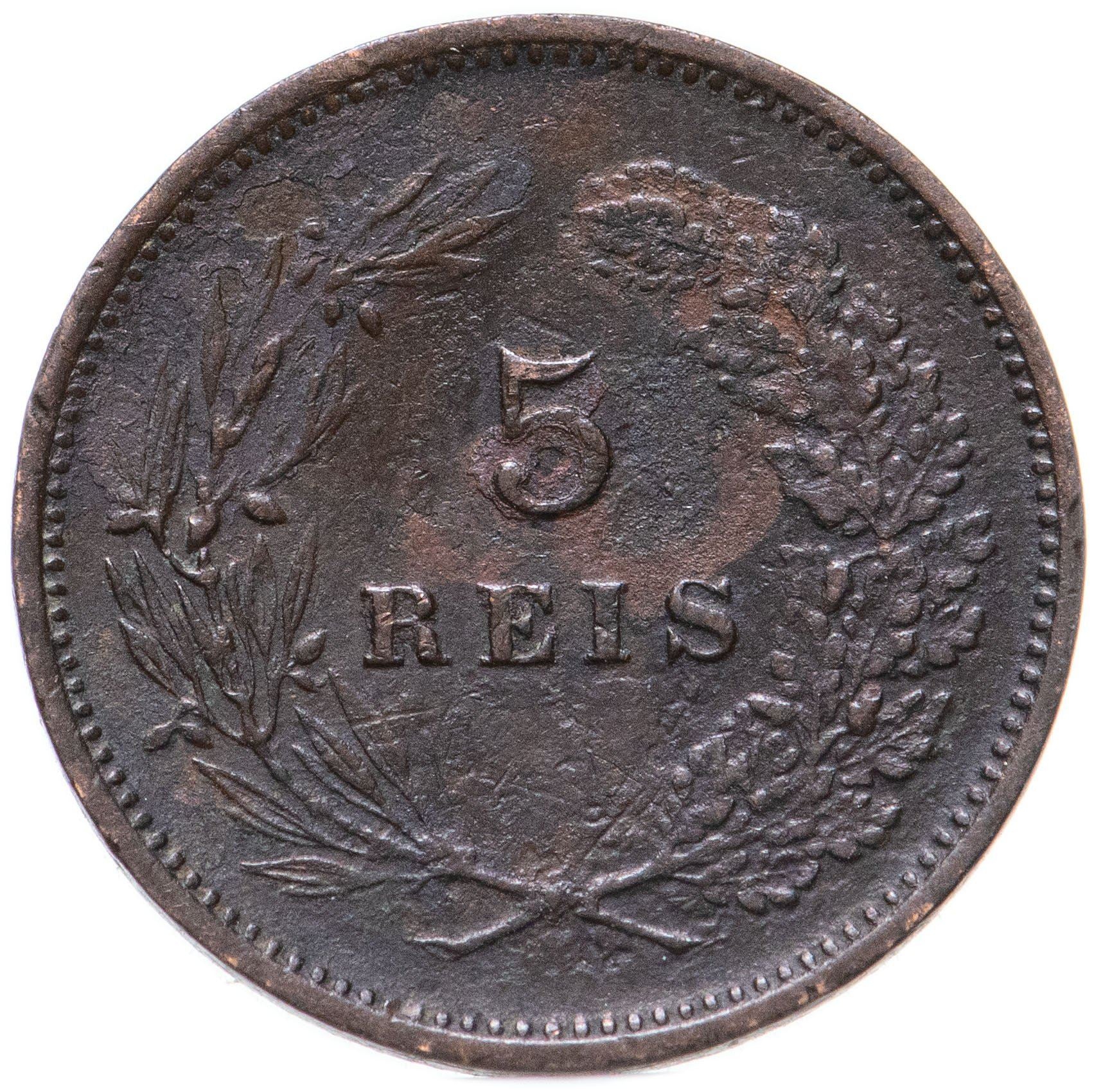 Portugal | 5 Reis Munt | Karel I | KM:530 | 1890 - 1906