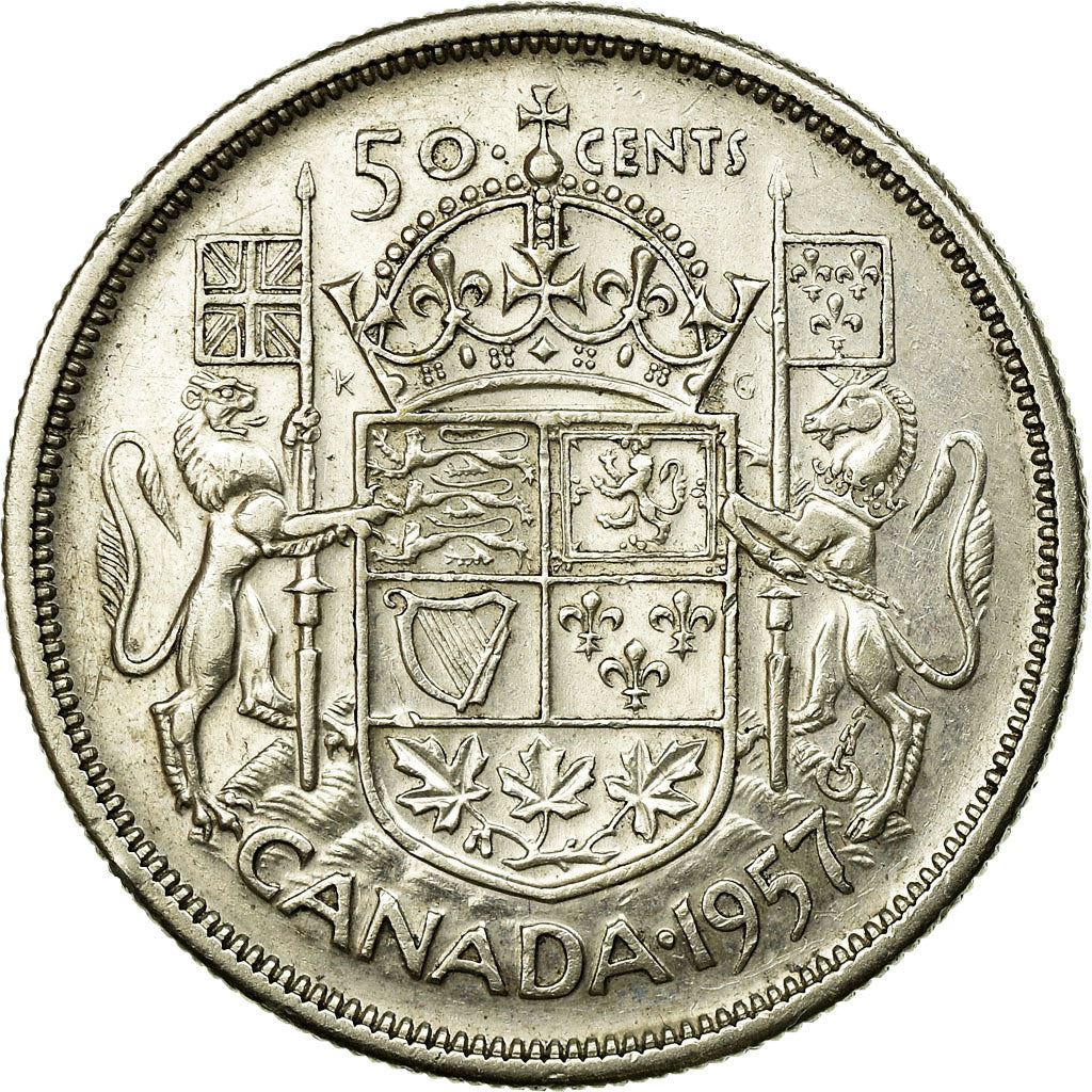 Canada | 50 Cents Coin | Silver | 1st portrait | KM:53 | 1953-1958
