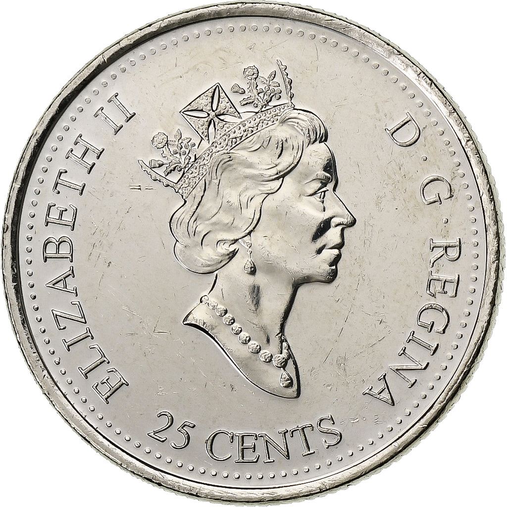 Canada | 25 Cents Coin | A Nation of People | Nickel | KM:348 | 1999