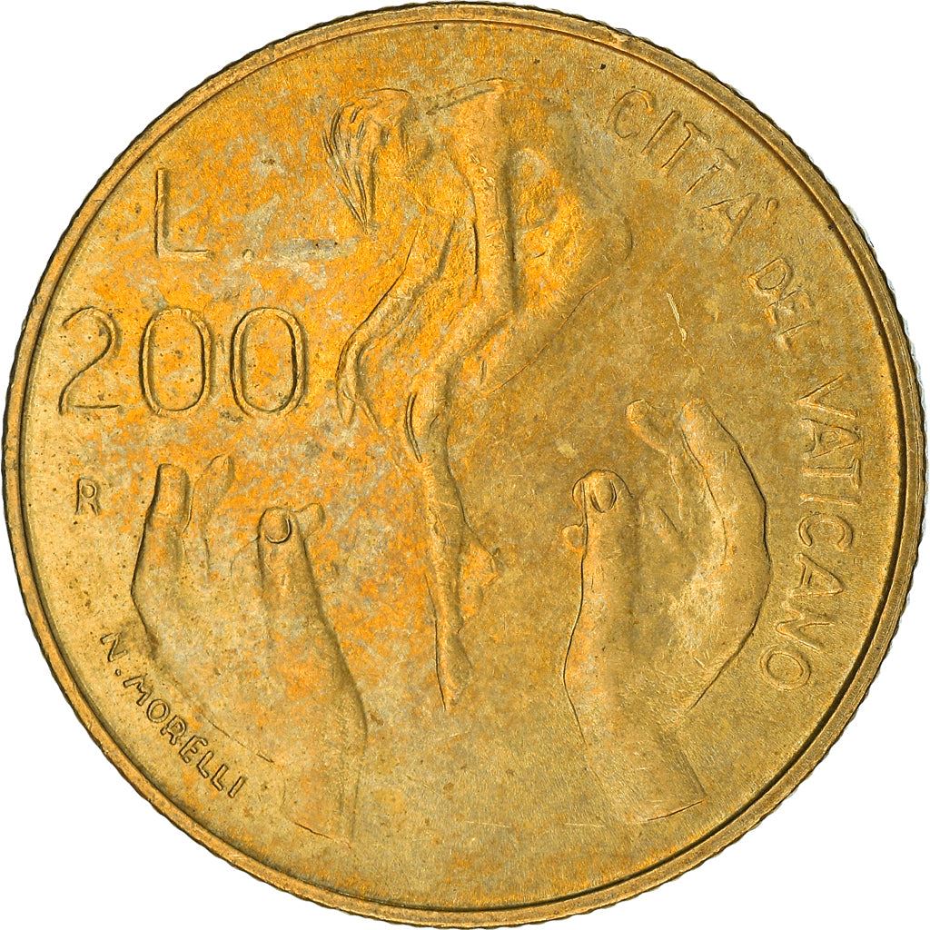 Vatican City | 200 Lire Coin | John Paul II | Km:174 | 1983