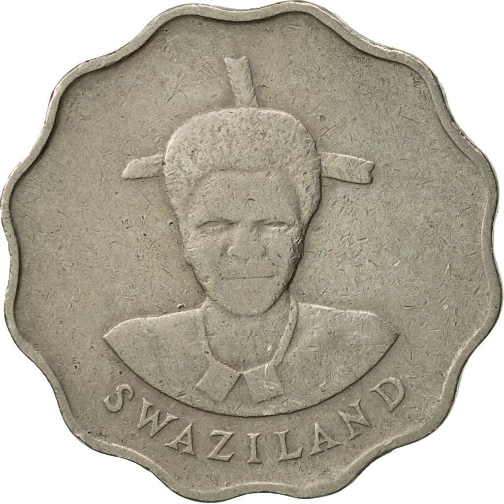 Eswatini 5 Cents Coin | King Mswati III | Arum Lily | KM40.1 | 1986