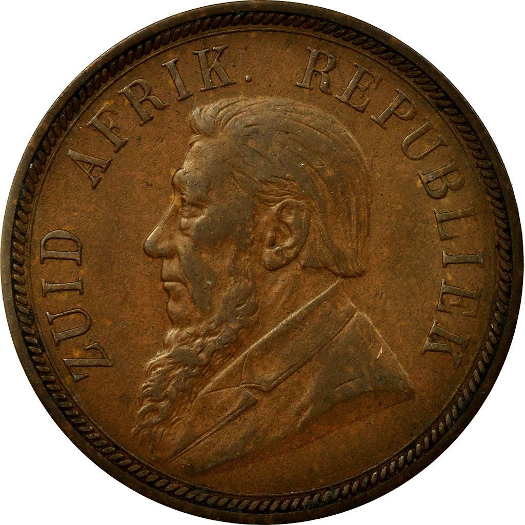 South African Republic | 1 Penny Coin | Lion | Marksman | Anchor | Wagon | Johannes Paulus Kruger | Km:2 | 1892 - 1898