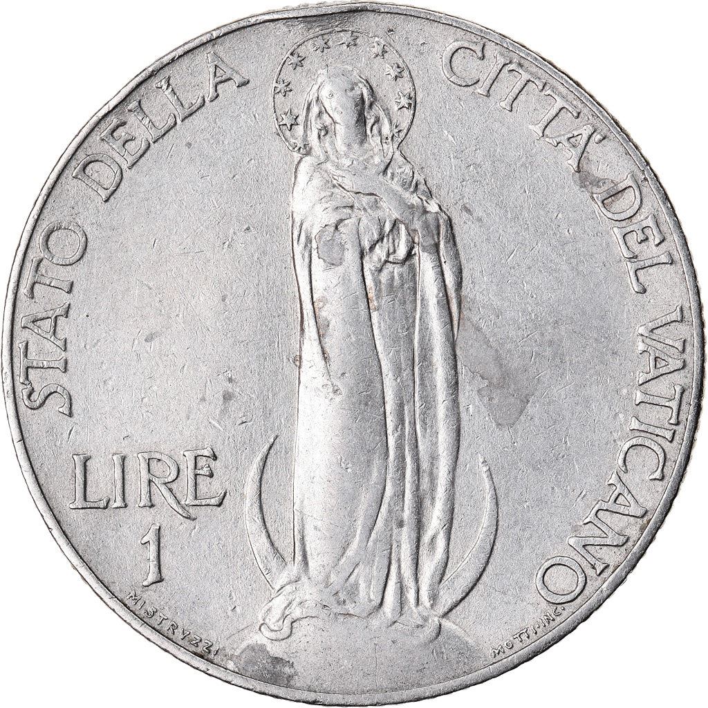 Vatican City | 1 Lira Coin | Virgin Mary | Km:5 | 1929 - 1937