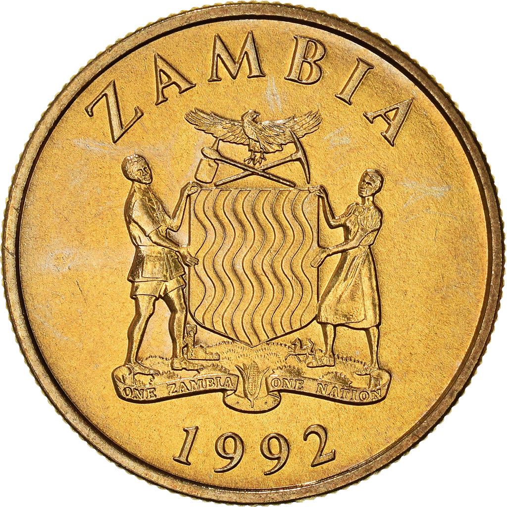 Zambia | 10 Kwacha Coin | Black rhinoceros | Km:32 | 1992