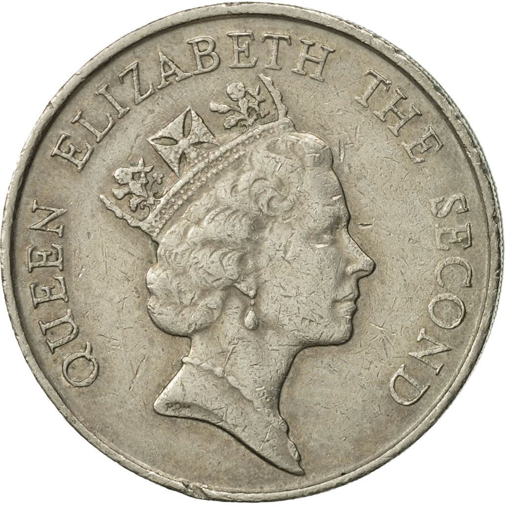 Hong Kong | 5 Dollars Coin | Elizabeth II | Km:56 | 1985 - 1989