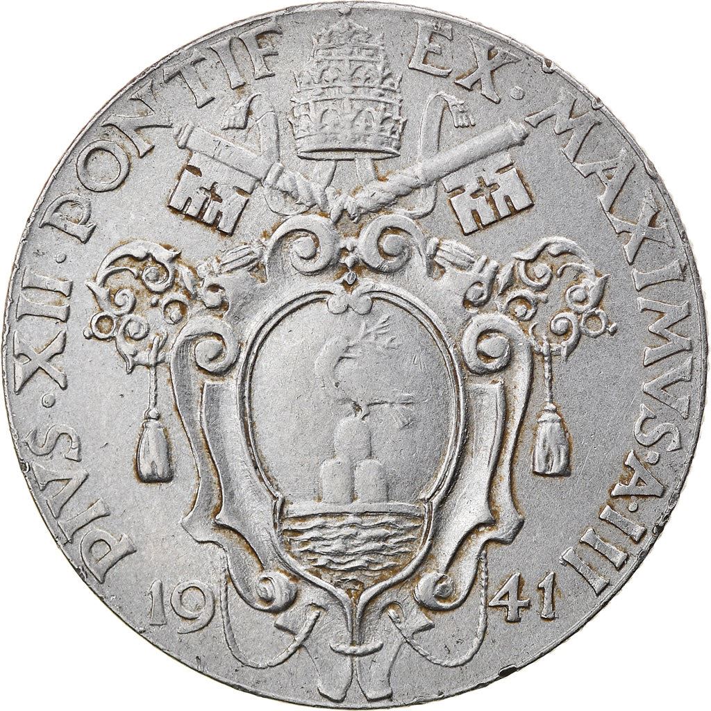 Vatican City | 1 Lira Coin | Virgin Mary | Km:26A | 1940 - 1941