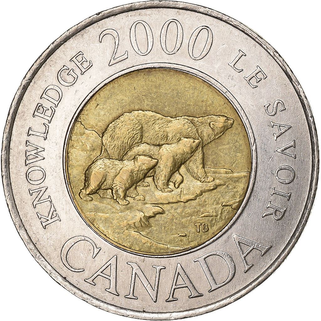 Canada | 2 Dollars Mønt | Viden | Bimetalisk | KM:399 | 2000