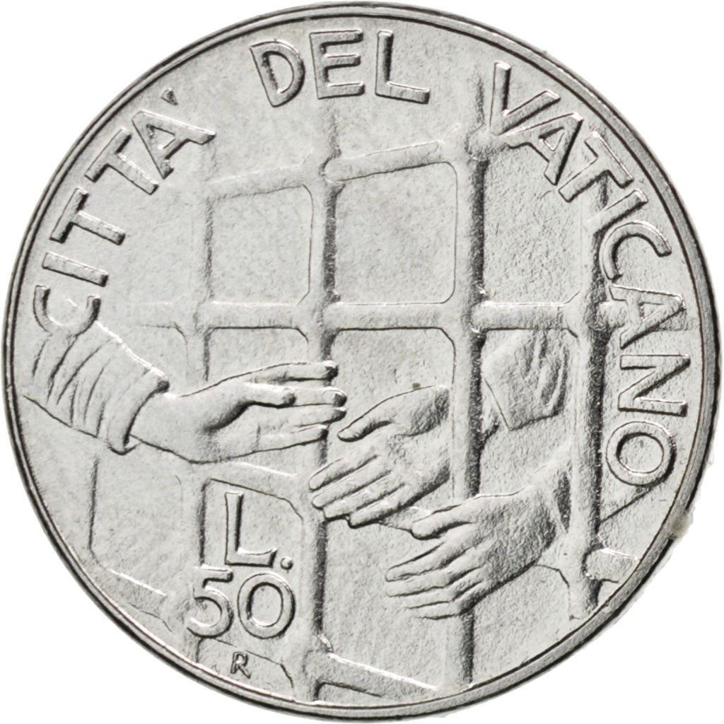 Vatican City | 50 Lire Coin | John Paul II | Km:254 | 1994