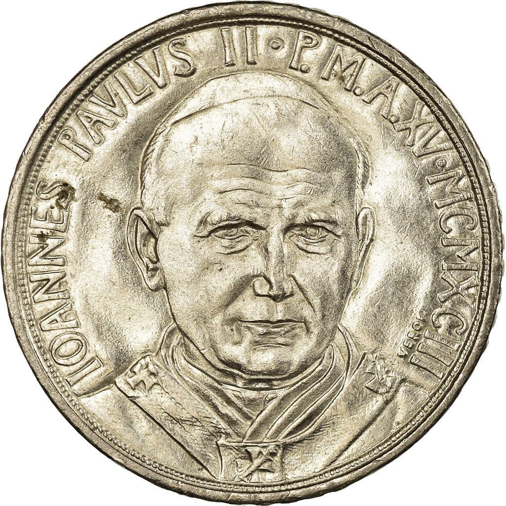 Watykan | Moneta 100 lirów | Jan Paweł II | Km:247 | 1993