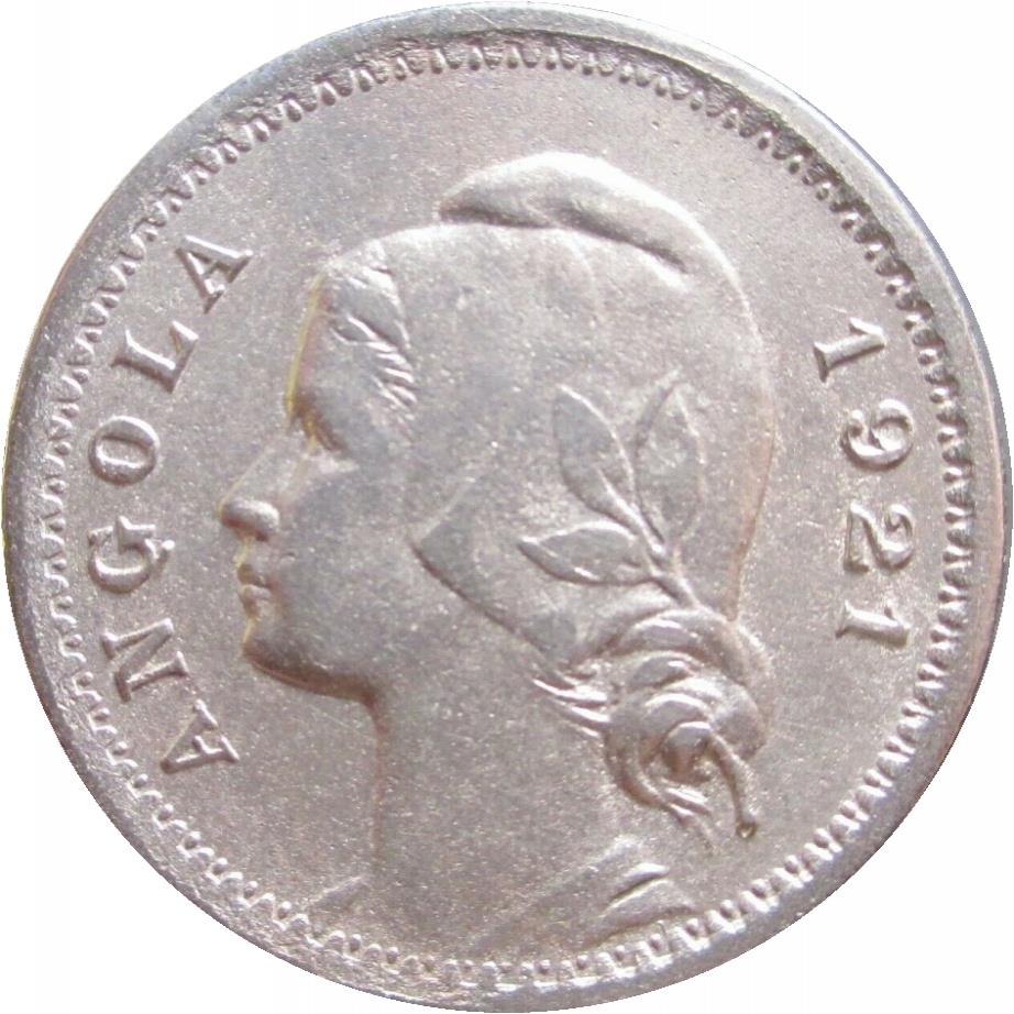 Angola | 20 Centavos Coin | Libertine | KM:64 | 1921 - 1922
