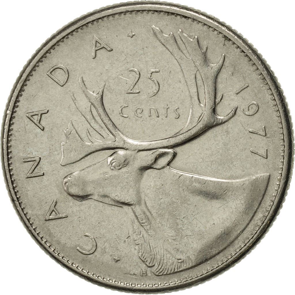 Canada | 25 Cents Coin | Nickel | 2nd portrait | KM:62b | 1968-1978