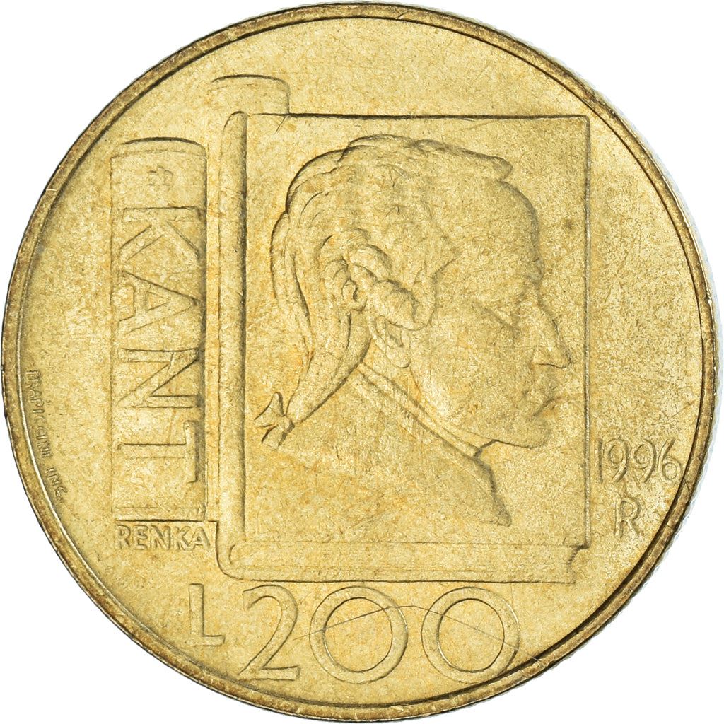 San Marino | 200 Lire Coin | Immanuel Kant | Km:356 | 1996