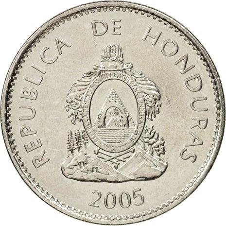 Honduras 50 Centavos Coin | Pyramid | Lempira | KM84a.2 | 1995 - 2019