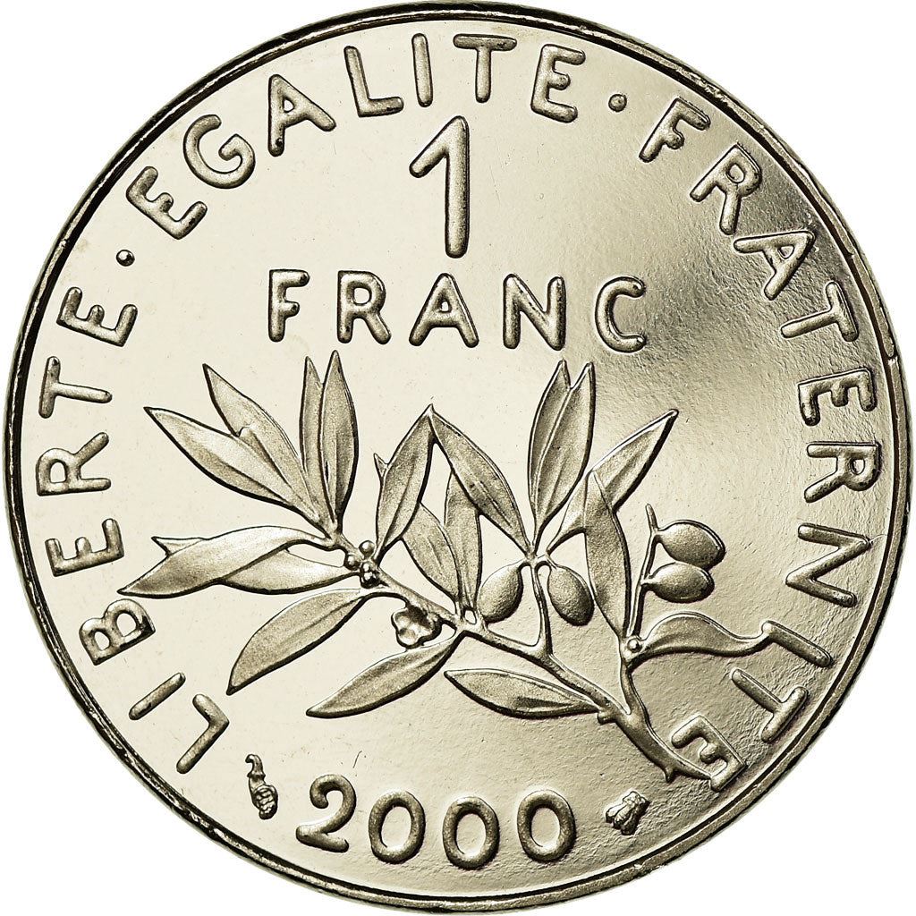 French 1 Franc Coin | Signature D'AP. O.ROTY | proof | KM925.2 | France | 1991 - 2001
