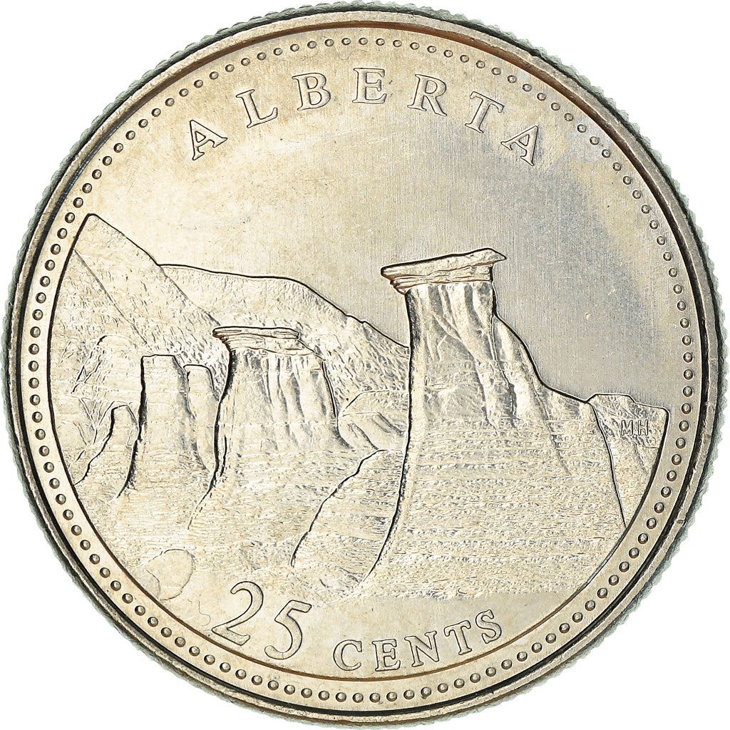 Canada | 25 Cents Coin | Nickel | Alberta | KM:221 | 1992