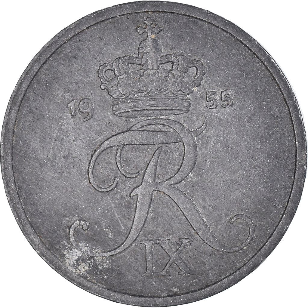 Denmark | 2 Ore Coin | Monogram | Km:840 | 1948 - 1972