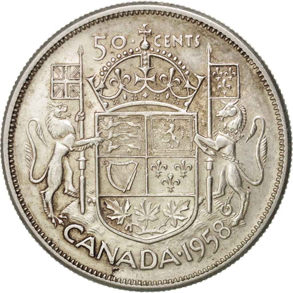 Canada | 50 Cents Coin | Silver | 1st portrait | KM:53 | 1953-1958