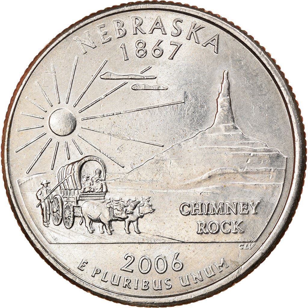 United States | 1/4 Dollar Coin | Nebraska | Km:383 | 2006
