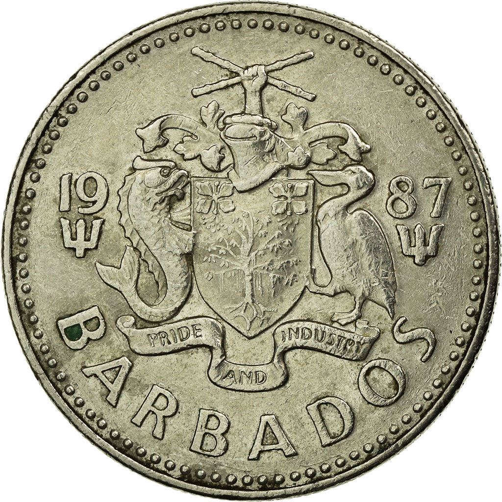 Barbados | 25 Cents Coin | Windmill | Km:13 | 1973 - 2006