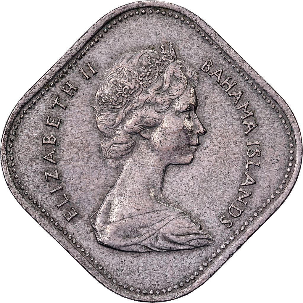 The Bahamas | 15 Cents Coin | Hibiscus | Copper-nickel | KM:5 | 1966-1970